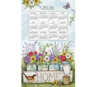 Kay Dee Designs 2026 Calendar Towel/Dishcloth (Home Floral)