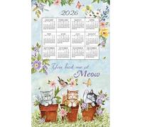 Kay Dee Designs 2026 Calendar Towel/Dishcloth (Sweet Kitties)
