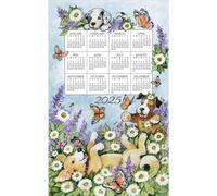 Kay Dee Designs Playful Puppies - 2025 Calendar Towel