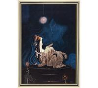 Kay Nielsen 'The Three Princesses in The Blue Mountain', from 'East of The Sun and West of The Moon', Denmark, 1914, Reproduction 250gsm A4 & A3 Vintage Classic Art Nouveau Poster