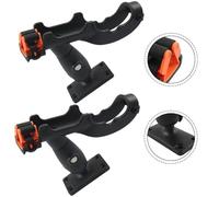 Kayak and Boat Fishing Rod Holder with 360-Degree Rotatable Design for Secure and Adjustable Fishing, Made of for DURABLE Nylon and Silicone, Easy to Install, 2-Pack