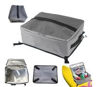 Kayak Cooler Insulated Paddle Board Cooler Waterproof Bag with Dual Zipper, Fixing Strap ＆ Top Mesh Pocket, Portable Paddle Board Bag with Handle for Camping Fishing