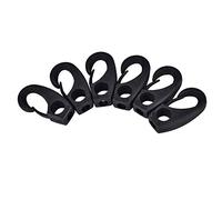 Kayak Cord Hook,6 Pcs Nylon Lashing Shock Hook for Boat Canoe Kayak Boating Accessories Black