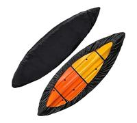 Kayak Cover 420D Waterproof Dustproof UV Protection Kayak Covers for Outdoor Storage Covers and Fishing Boat(Black,15.3~16.5FT)