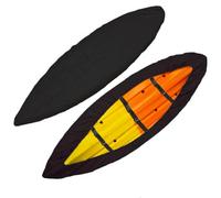 Kayak Cover, 420D Waterproof Dustproof UV Protection Kayak Covers for Outdoor Storage, Indoor Storage for Canoe Covers and Fishing Boat,Fit 10-15 FT Kayak Accessories (Black, M(10-11.6 FT))