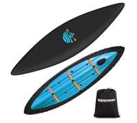 Kayak Cover 500D Waterproof UV Protection and Dust Resistant Heavy Duty Full Canoe Cover for Indoor/Outdoor Kayak/Canoe/Paddle Board with Storage Bag (9.3ft-10.5ft)