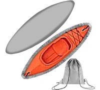 Kayak Cover 8 Size Kayak Protective Cover 3-6.5M Waterproof Outdoor Canoe Universal Storage Bag Inflatable Boat Cover(Grey,5M)