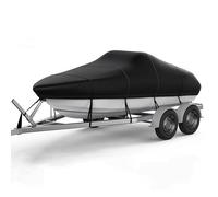 Kayak Cover Boat Cover for Boston Whaler 130 Super Sport, Oxford Fabric Runabout Boat Cover Canoe Cover with Stretchy Elastic Band and Buckle Waterproof Dinghy Cover