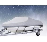 Kayak Cover Boat Cover for Boston Whaler 150 Montauk, Oxford Fabric Runabout Boat Cover Canoe Cover with Stretchy Elastic Band and Buckle Waterproof Dinghy Cover,B Black