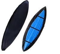 Kayak Cover Dust Cover Kayak Covers 420D Oxford Waterproof For Storage Multicolor Fits 3.6-6m Kayaks(Black,Fit 5.6~6m kayak)