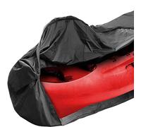 Kayak Cover, Kayak Canoe Cover 420D Oxford Cloth Waterproof UV Protection Multicolor Multiple Sizes(Black,18FT*3.1FT/5.5m*1m)