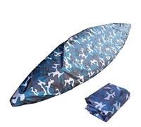 Kayak Cover, Waterproof Canoe Cover, 3-6.5m Storage Dust Cover Kayak Cover UV Protection Paddle Board Cover Fishing Boat Sunblock Shield, 8 Sizes Select(Size:6.0m/19.6ft,Color:Ocean Camouflage)