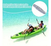 Kayak Cover, Waterproof Surfboard Protector, Anti Slip Canoe Shield, Lightweight Outdoor Boat Deck Guard, Heavy Duty UV Resistant Wrap for Camping Wilderness Paddling Trips