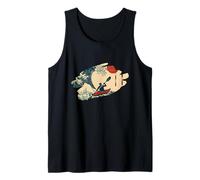 Kayak Cross Brush Wave Sunset Tank Top