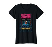 Kayak Cross Press Start Arcade Value Graphic T-Shirt, Women, Black, M