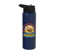 Kayak - Don´t Know The Question But The Answer is Kayaking Stainless Steel Insulated Water Bottle