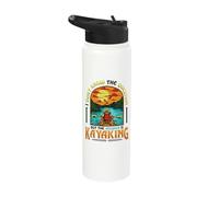 Kayak - Don´t Know The Question But The Answer is Kayaking Stainless Steel Insulated Water Bottle