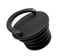 Kayak Drain Plug, Black Ribbed Body with Integrated Handle | Black Ribbed Body, Handle-Assisted Removal, Straightforward Access When Opening or Closing the Kayak Drain