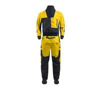 Kayak Dry Suit Kayak Drysuit for Men, Latex Gaskets with Neoprene Push, Flatwater, Ocean River, Sailing(Yellow,L)