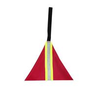 Kayak Flag - Kayak Night Warning Flag 12x10 Inch | Hi Vis Reflective Warning Signs Accessories Reflective Safety for Trailer, Trailer Pole,