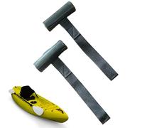 Kayak Hood Straps, Fast Tie Down Ropes, Portable Lashing System, Sturdy and Easy-to-Use Design for Securing Canoes, Kayaks, Boats to Sedan, SUV, Truck, or Other Automotive Transport Vehicles