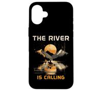 Kayak Kayaking Vintage Mountains Canoe Canoeing Kayaker Case for iPhone 16 Plus