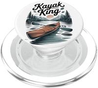 Kayak King in the Wild Adventure for Kayakers PopSockets PopGrip for MagSafe