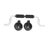 Kayak Load Assist Suction Cup Roller Bracket Car Roof Loader Aluminum Alloy EVA Foam Handle for Kayaks And Canoes Black Silver