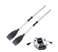 Kayak Paddle 2Pcs 126cm Aluminum Alloy Detachable Adjustable Portable Canoe Paddle Thicken Lightweight Kayak Paddles 2 Pack for Inflatable Boat OarKayak