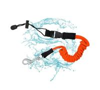 Kayak Paddle Leash Lightweight Coiled Tether Carabiner Secures Items Aboard | Leash for Canoeing Kayaking Fishing Boating Paddle Boarding Sailing Surfing Marine Water Sports Lakes Rivers Oceans