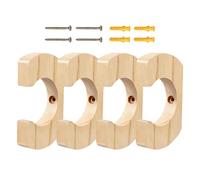 Kayak Paddle - Scratch-Proof Space Saving Keeper | Wall Mount Oar Keepers with Protective Padding for Garage Living Room Bedroom, Balcony Storage, 3.93 x 2.48 x 0.6 inches