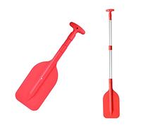 Kayak Paddle, Telescopic Paddle, Collapsible Oar, Retractable Portable Rafting Boat Paddle, Telescoping Plastic Boat Paddle, Floating Outdoor Kayak Water Sport, Small Safety Boat Accessories (1× Red)