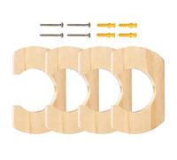 Kayak Paddle Wall Mount - 3.93 Inches Timber Wall Mount Bracket, Canoe Oar Organizer Rack, Holder With Anti Scratch Support Structure | Garage Boathouse Living Room Balcony Outdoor Indoor Use Gear