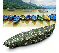 Kayak Protector Cover, 210D Waterproof Kayak Covers for Outdoor Storage Canoe Covers All Weather UV Protection Fishing Boat Cover Shield Protector(Green,3m)