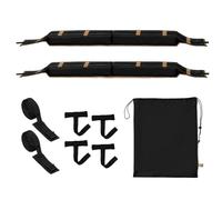 Kayak Roof Rack Pad - Canoe Carrier Foam Pad, Anti Slip Cushion with Tie Down Straps, Durable Transport Accessory | Truck Surfing Trips Kayaks for Truck Surfing Trips