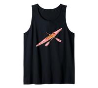 Kayak Rowing Valentines Day Ice Cream Drip Heart Boys Girls Tank Top