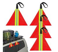 Kayak Safety Flag, High Visibility Red Travel Safety Flag for Boat - Tear-resistant Accessories Kit for Kayak Transport for Trailer, Bike, Boat, Canoes