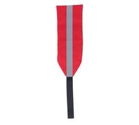 Kayak Safety Flag Red Reflective Warning Flag High Visibility Durable Oxford Cloth Towing Flag for Canoe Boat Marine Outdoor Activities (S 23 Inch)