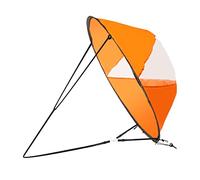Kayak Sail Foldable Wind Sail Downwind Wind Sail Accessories Downwind Sail for Kayaks,Kayak Sail Paddle for Inflatable Boats Kayaks Canoes Orange