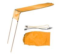 Kayak Shade Canopy Portable Foldable Boat Awning Set Kayak Canoe Sunshade Accessories Premium Nylon Oxford Cloth Shockproof Aluminum Poles for Boats Kayaks Canoes (Orange)