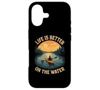 Kayak Shirt Canoeing Lake Sunset Paddling Nature Camping Tee Case for iPhone 17