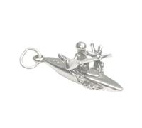 Kayak sterling silver charm .925 x 1 Canoe Canoes and Kayaks charms