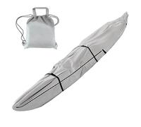 Kayak Storage Cover, 420D Kayak Canoe Storage Cover Black Grey 10-18FT(Grey,10FT: 3.1mx0.7m)