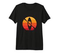 Kayak Sunset Canoe Boat Boating Sport Kayaking River Rafting Premium T-Shirt