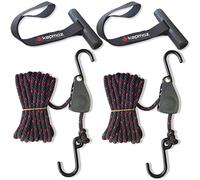 Kayak tie Down Straps Bow and Stern tie Downs Loops Strap Ratchet Rope Canoe Pulley Hanger Anchor Point Tying Kits