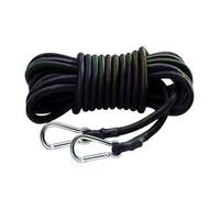 Kayak Tow Rope, Elastic Water Line, Heavy-Duty Boating Cord, Strong Stretch Design, -resistant Clips, for Fishing, Yacht, River Rafting, Beach Boarding, Outdoor Commercial Use, 10 ft Black
