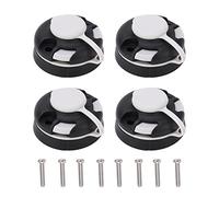 Kayak Track Base 4Pcs | Star Design for Easy Installation | Weather & Tear Defying PVC Mounting Base for Inflatable Boats/Kayaks/Yachts | Lightweight & Portable