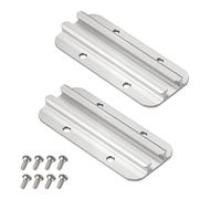 Kayak Track Kayak Rail Accessories Mount for Fishing Rod, Cup Holder, Paddle Holders, Fish Finder, Anchor Cleats for 1/2" Wide Track Hardware (4 Inches, Aluminum, 2 Pieces)