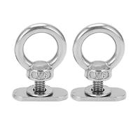 Kayak Track Mount Tie Stainless Steel Heavy Duty Marine Grade 304 Rust Proof Track Mount Tie Down Eyelet for Secure Fishing Accessories Attachment to Kayaks Canoes 2 Pieces Pack
