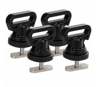 Kayak Track Rail Mount Tie Down,Vertical Tie Downs for Securing Cooler, Crate, and Other Kayak Rail Mount Accessories(4 Pcs)